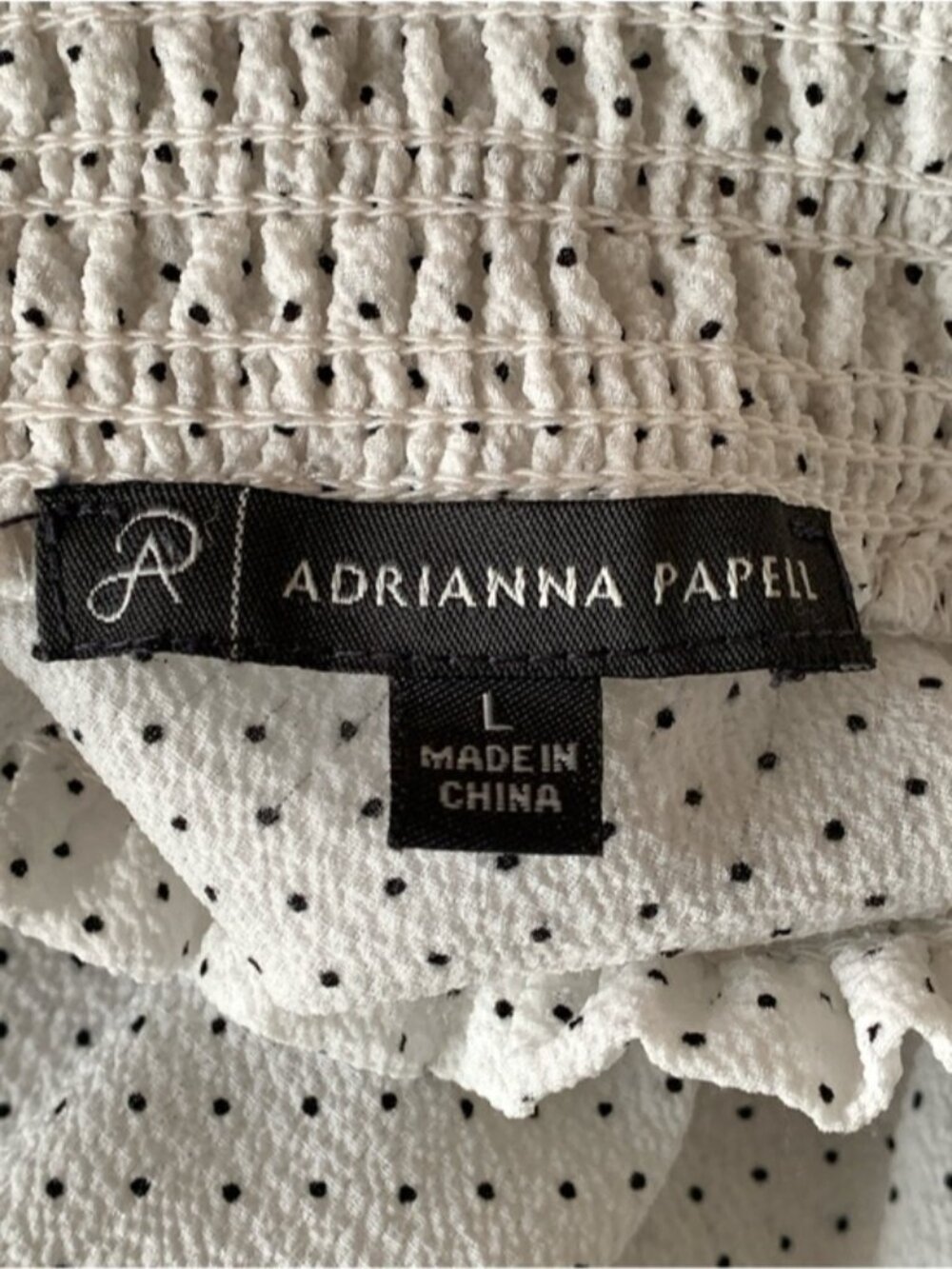 Adrianna Papell Polka Dot Blouse - Picture 7 of 7